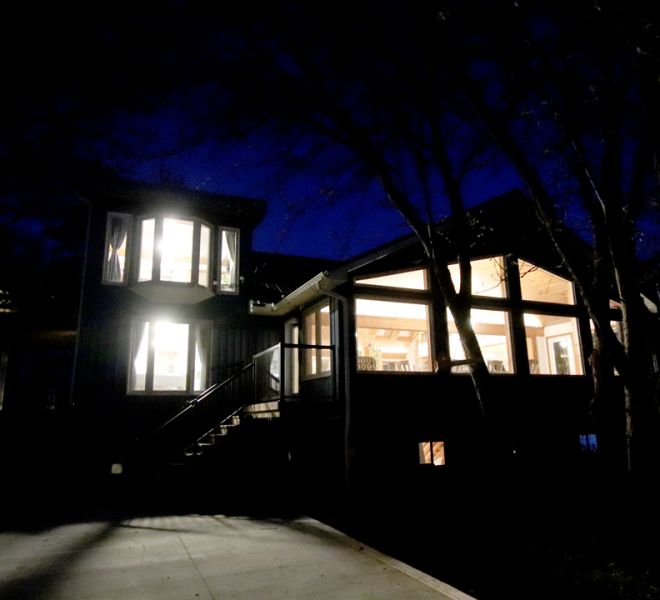Evening View of The Blue Bruce - Weddings | Bed & Breakfast | Events Near St. Jacobs Ontario
